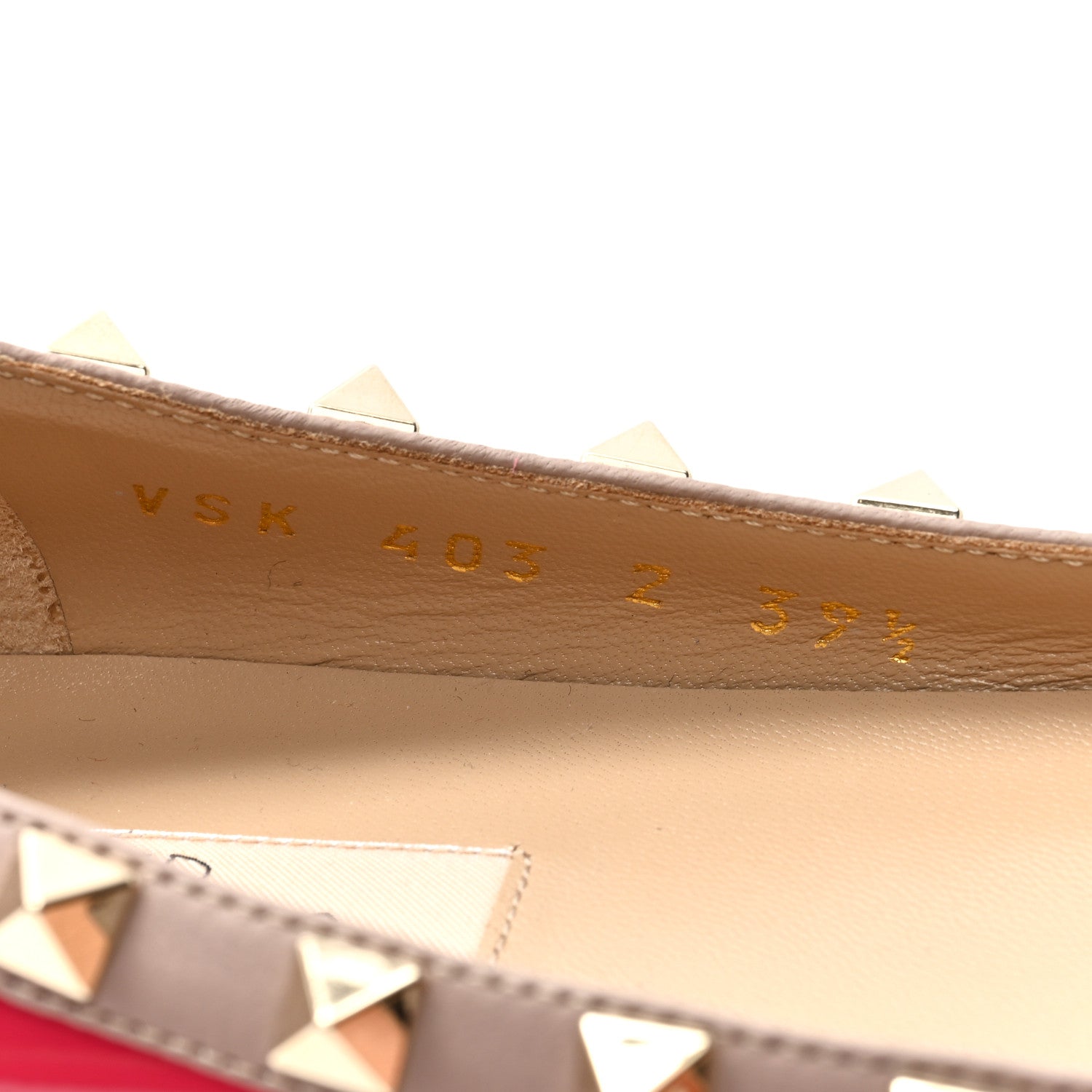 Valentino Garavani Patent Nappa Rockstud Ballerina Flats 39.5 Framboise Poudre 7 of 7