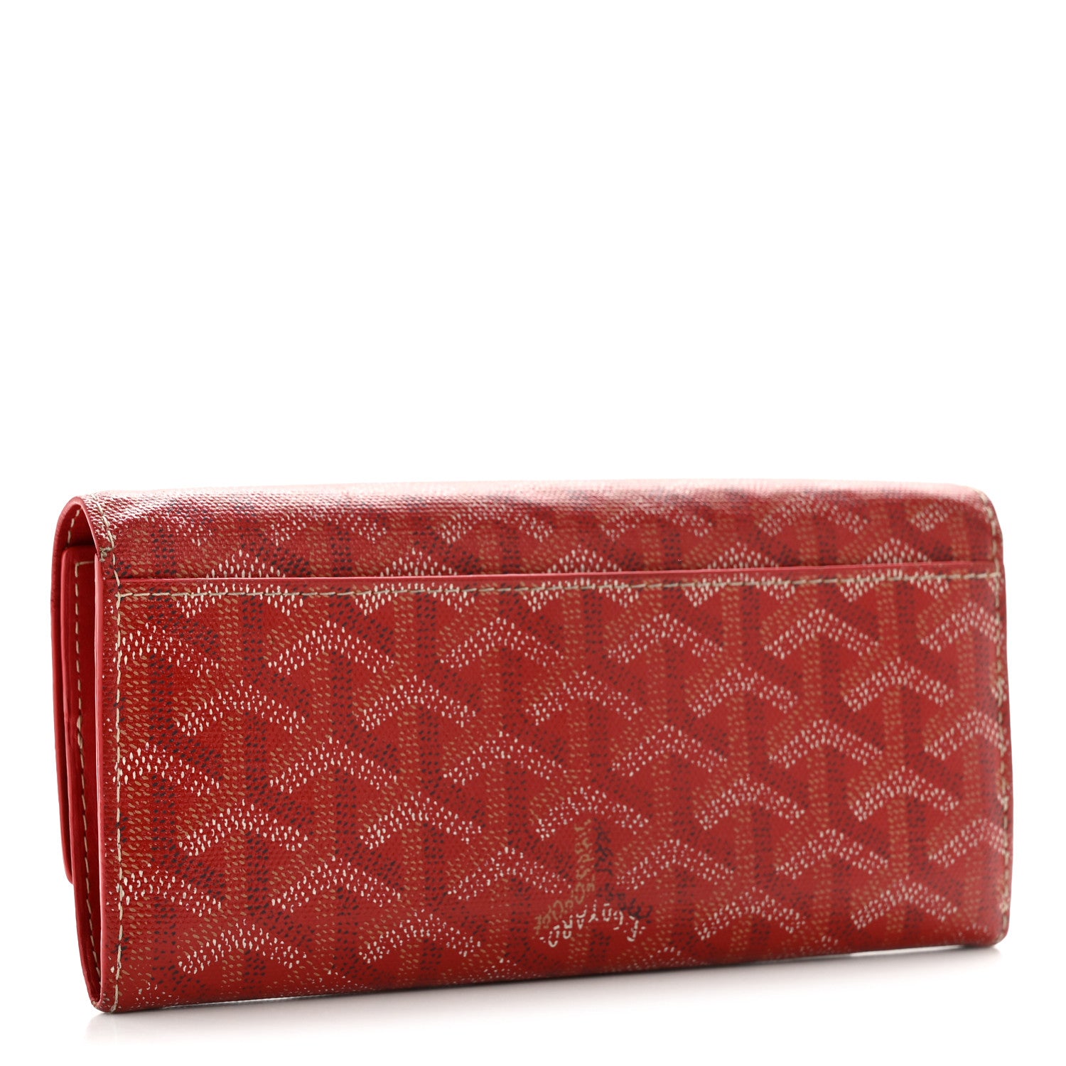Goyard Goyardine Varenne Long Wallet Red 3 of 10