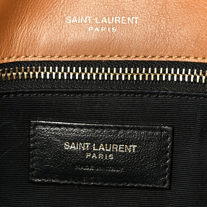 Saint Laurent Denim Suede Monogram Medium Niki Chain Satchel Blue Cinnamon 6 of 10