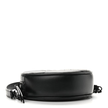 Saint Laurent Calfskin Matelasse Chevron Round Vinyle Camera Bag Black 4 of 9