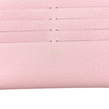 Louis Vuitton Damier Azur Pochette Felicie Chain Wallet Rose Ballerine 7 of 11