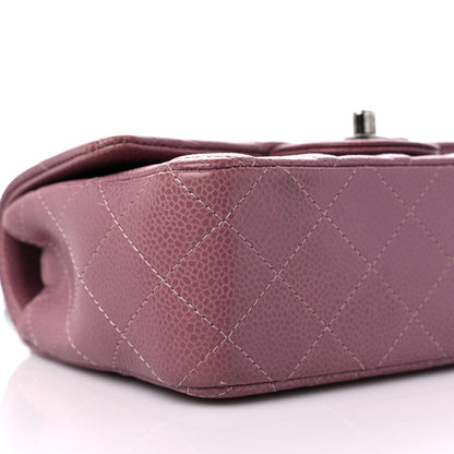 Chanel Caviar Quilted Mini Rectangular Flap Purple 8 of 10