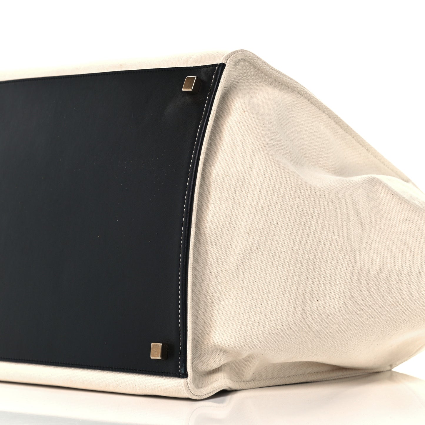 Cotton Canvas Medium Phantom Luggage White