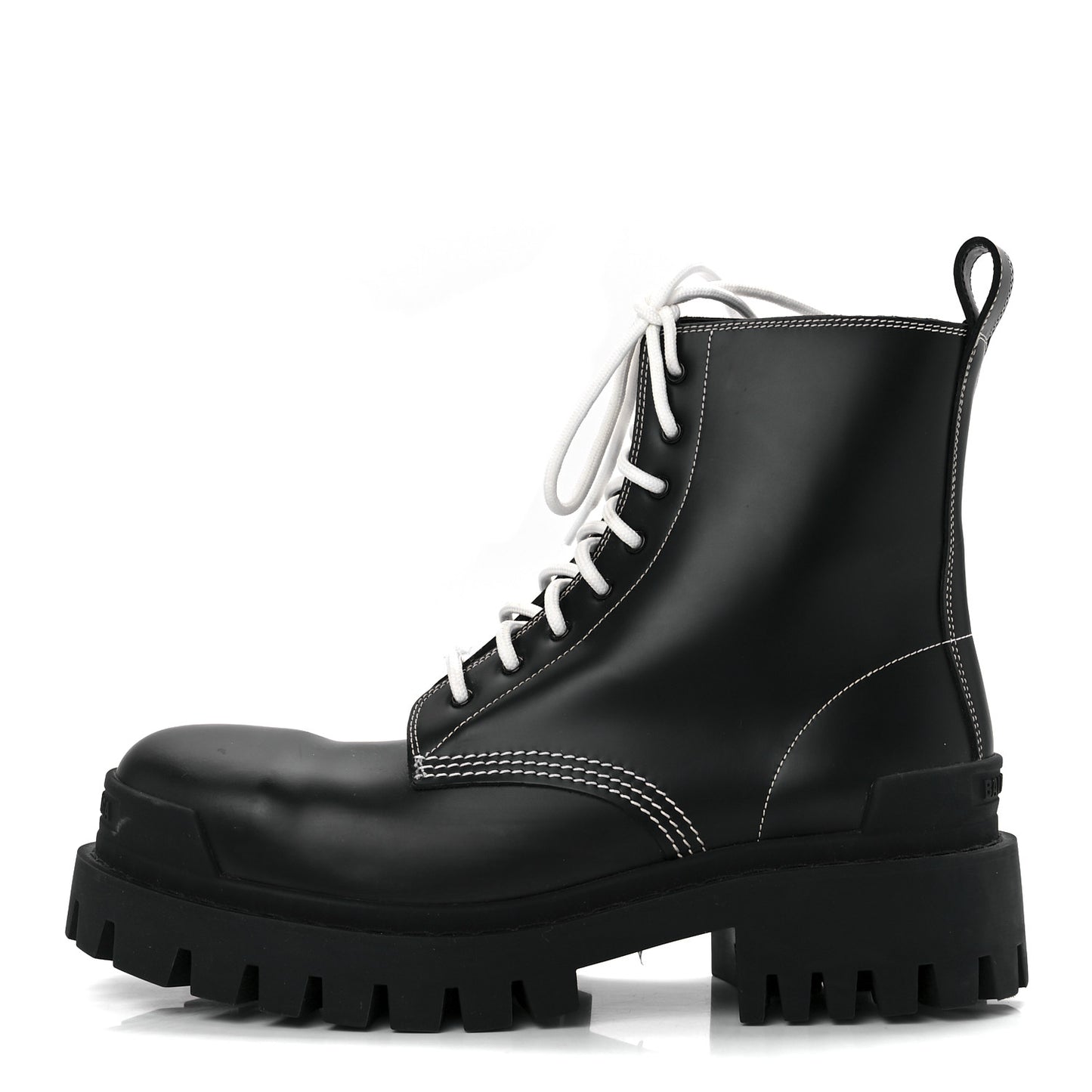 Calfskin Womens Strike 20mm Lace Up Boots 39 Black