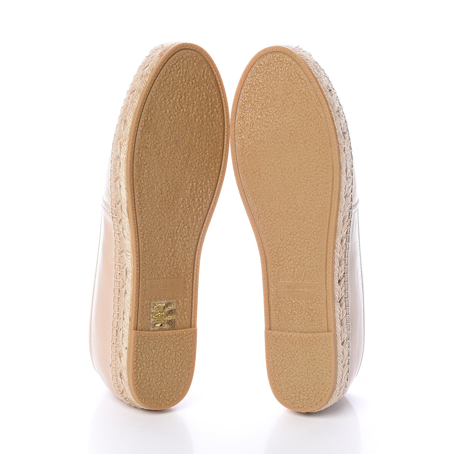 Lambskin Monogram Espadrilles 40 Nude