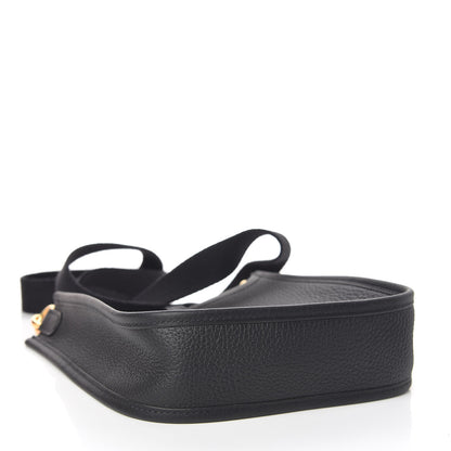 Hermes Taurillon Clemence Evelyne TPM Black 4 of 10