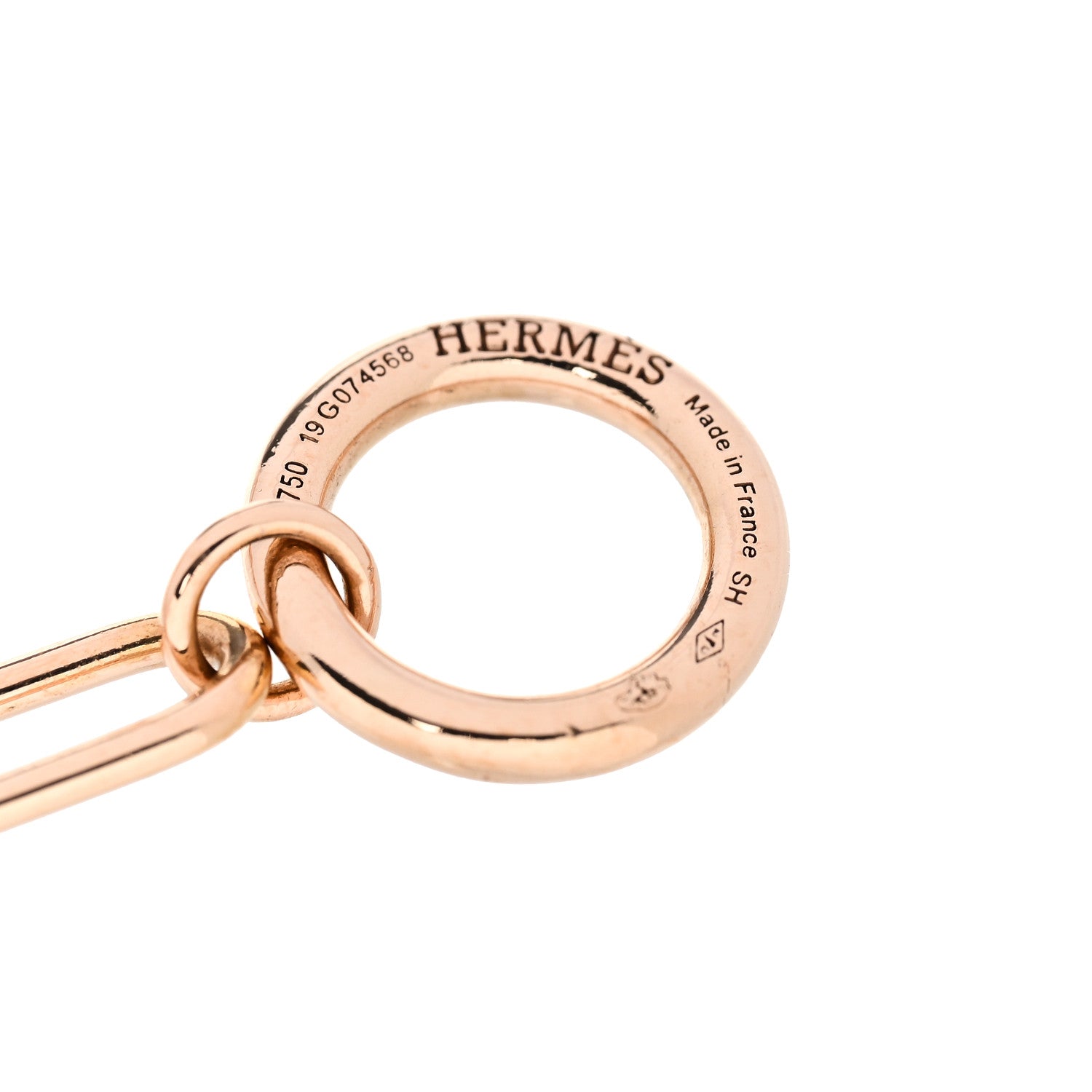 Hermes 18K Rose Gold Echappee Bracelet SH 3 of 4