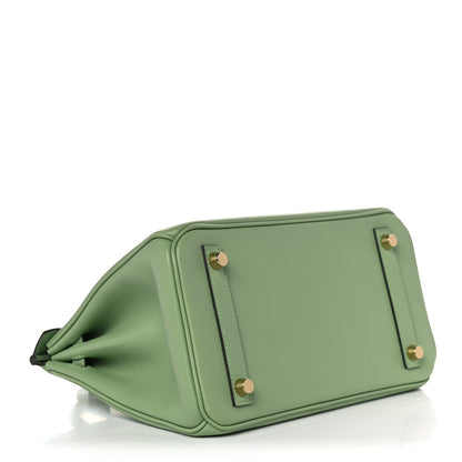 Hermes Swift Birkin 25 Vert Criquet 3 of 8