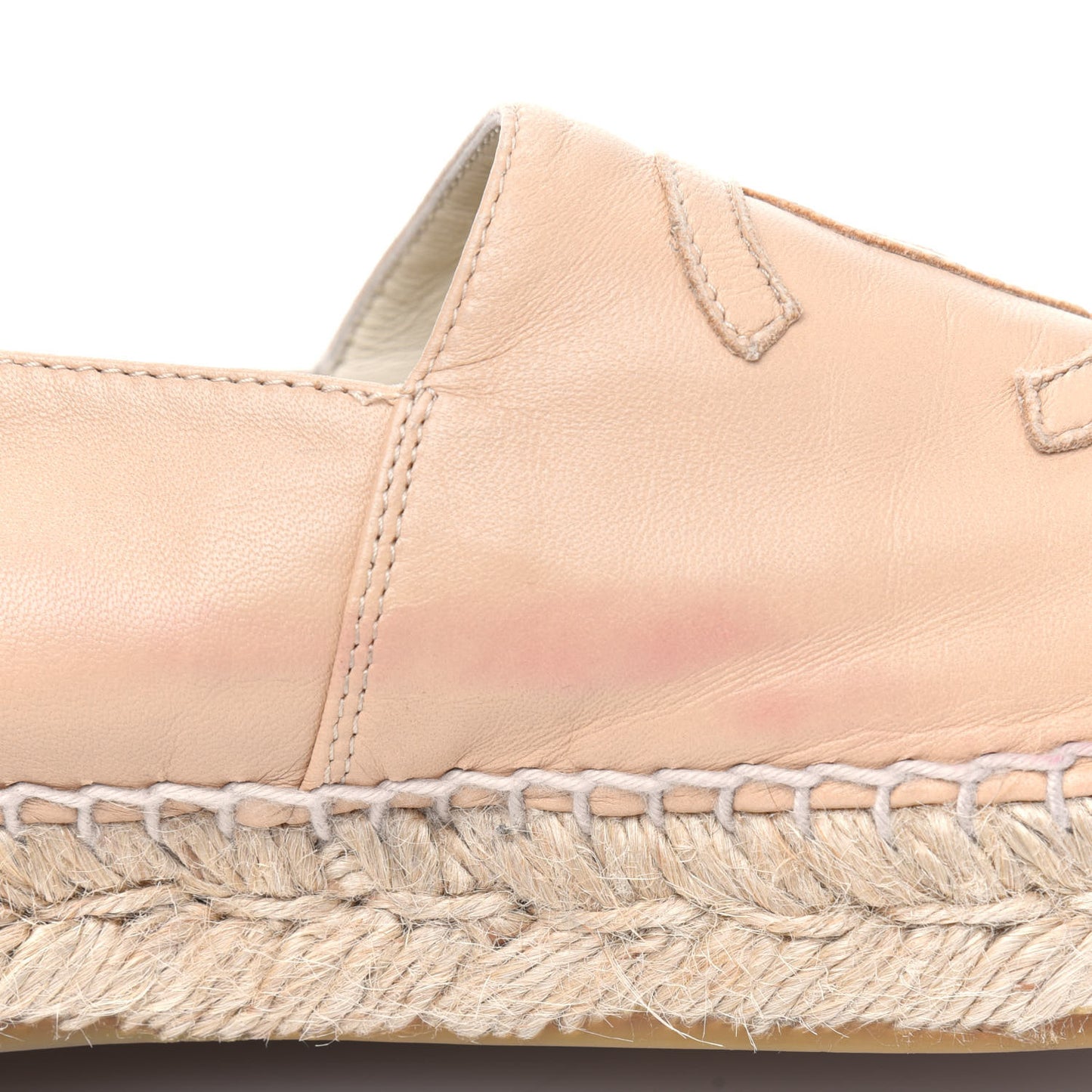 Lambskin CC Espadrilles 39 Beige Black