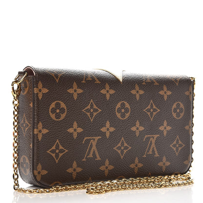 Louis Vuitton Monogram Lovely Birds Pochette Felicie Chain Wallet 3 of 8