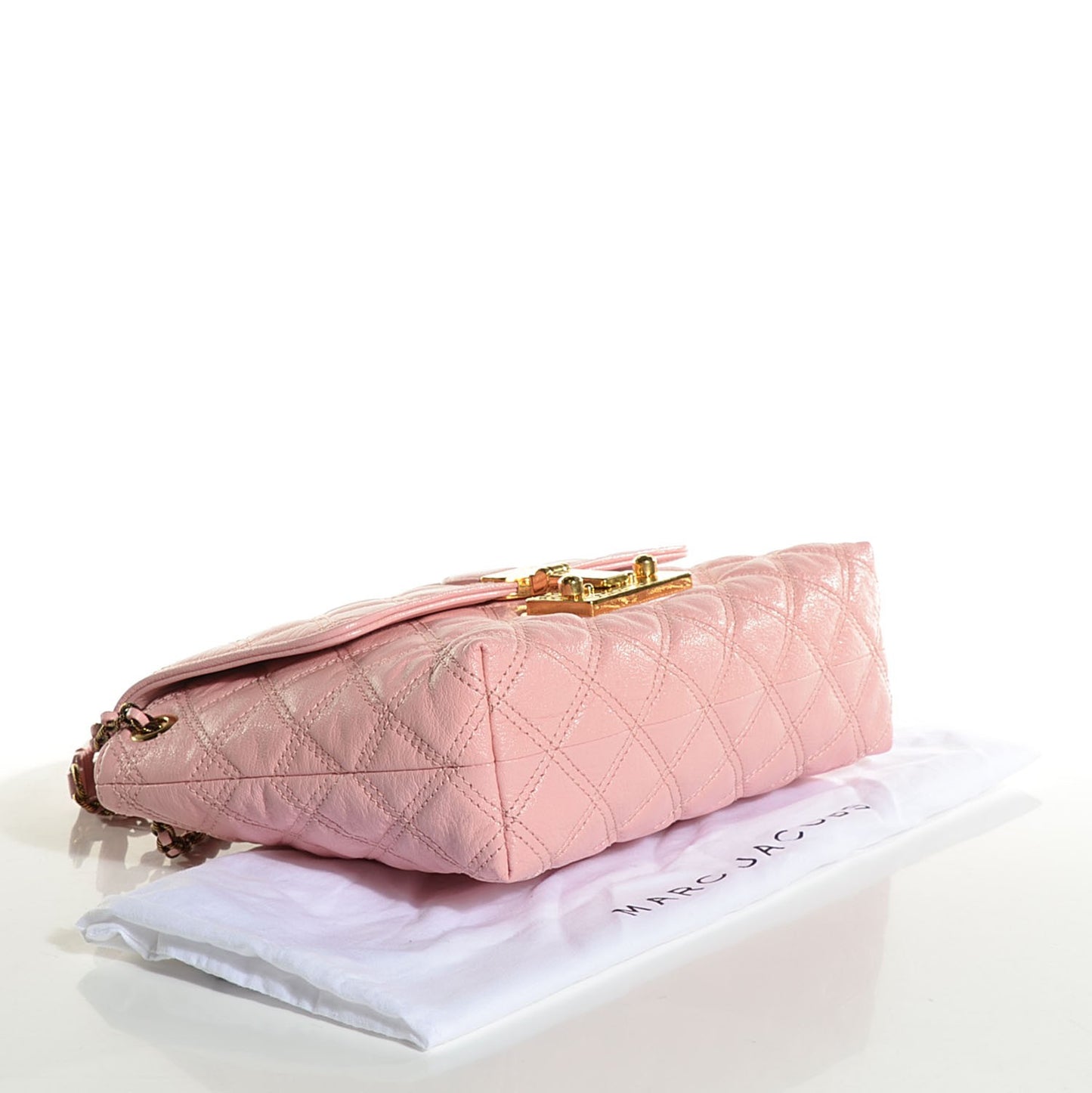 Lacquered Lambskin Baroque The Large Single Flap Cherry Blossom