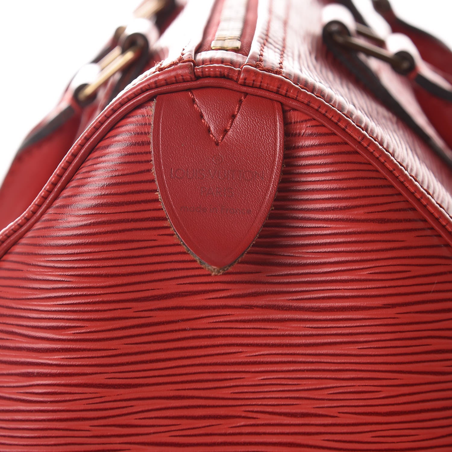 Louis Vuitton Epi Speedy 25 Castillan Red 6 of 17