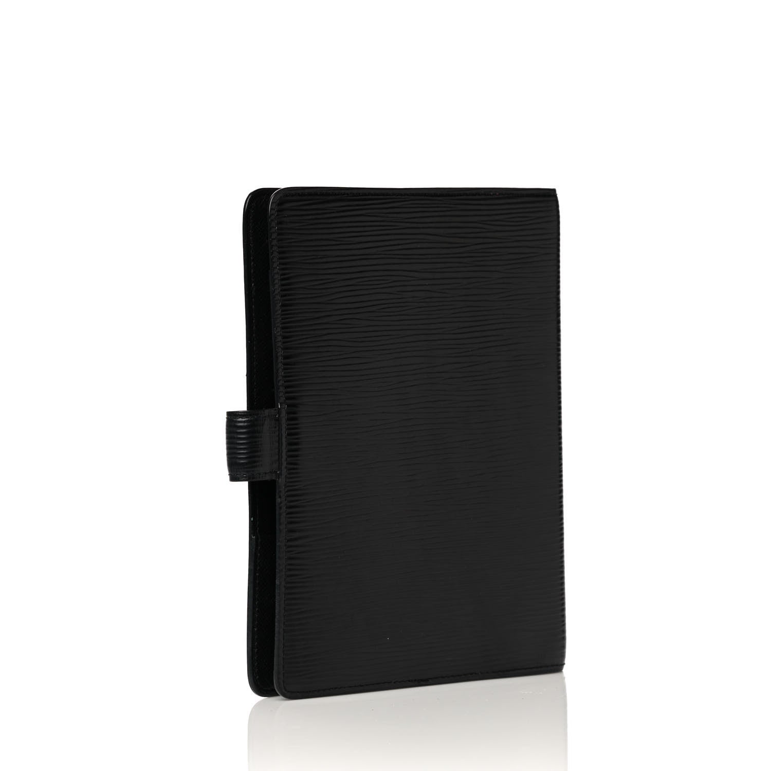 Louis Vuitton Epi Medium Ring Agenda Cover Black 3 of 11