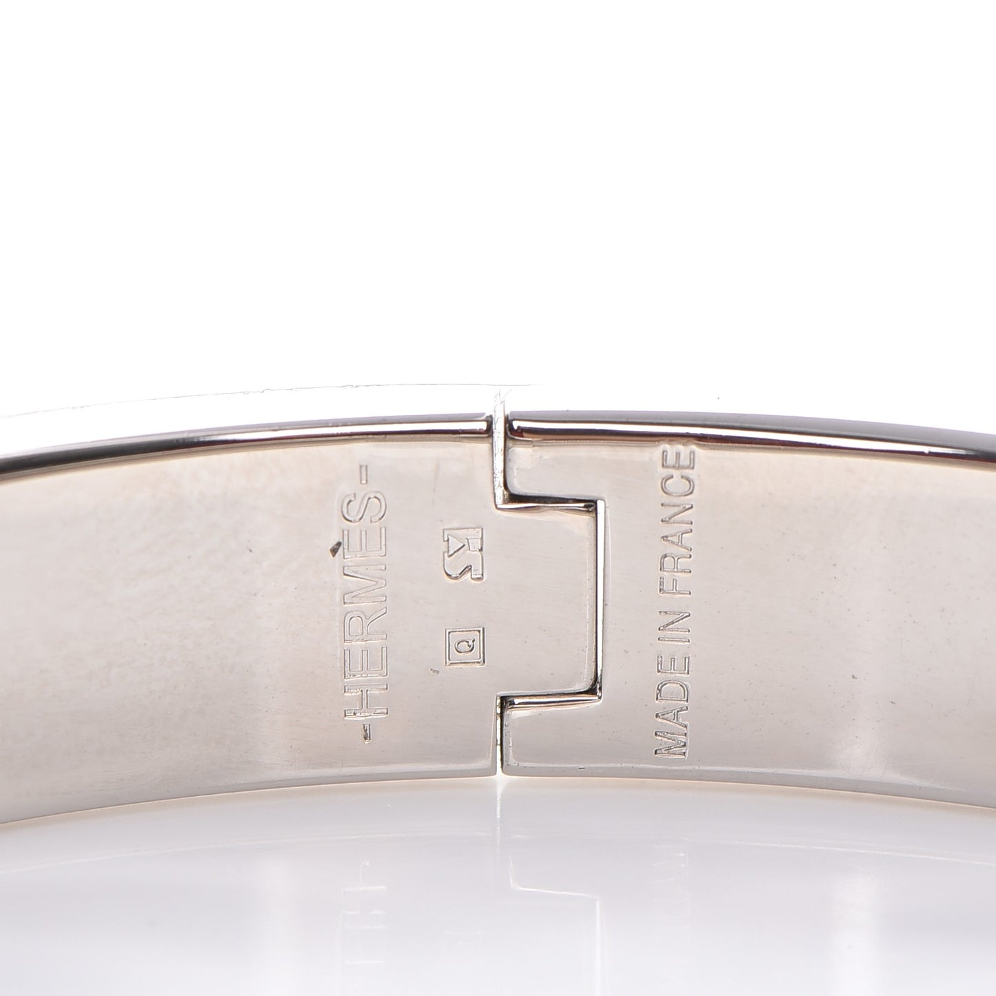 Enamel Narrow Clic Clac H Bracelet GM Rose Nacarat