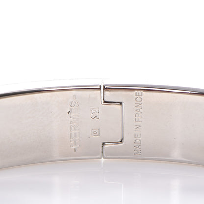 Hermes Enamel Narrow Clic Clac H Bracelet GM Rose Nacarat 4 of 5