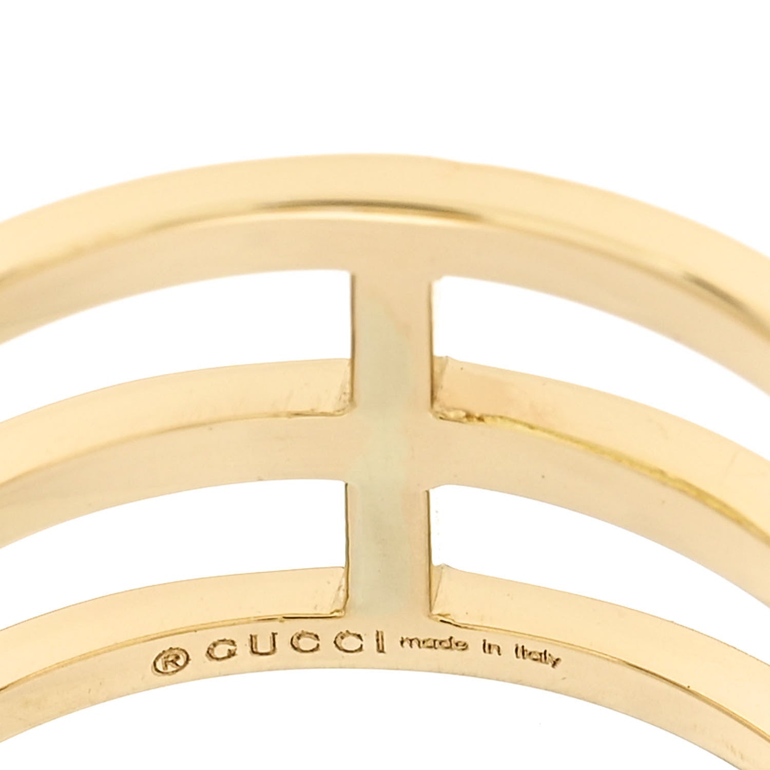 Gucci 18K Yellow Gold Sapphire Topaz Tsavorite Running GG Ring 54 6.75 4 of 7