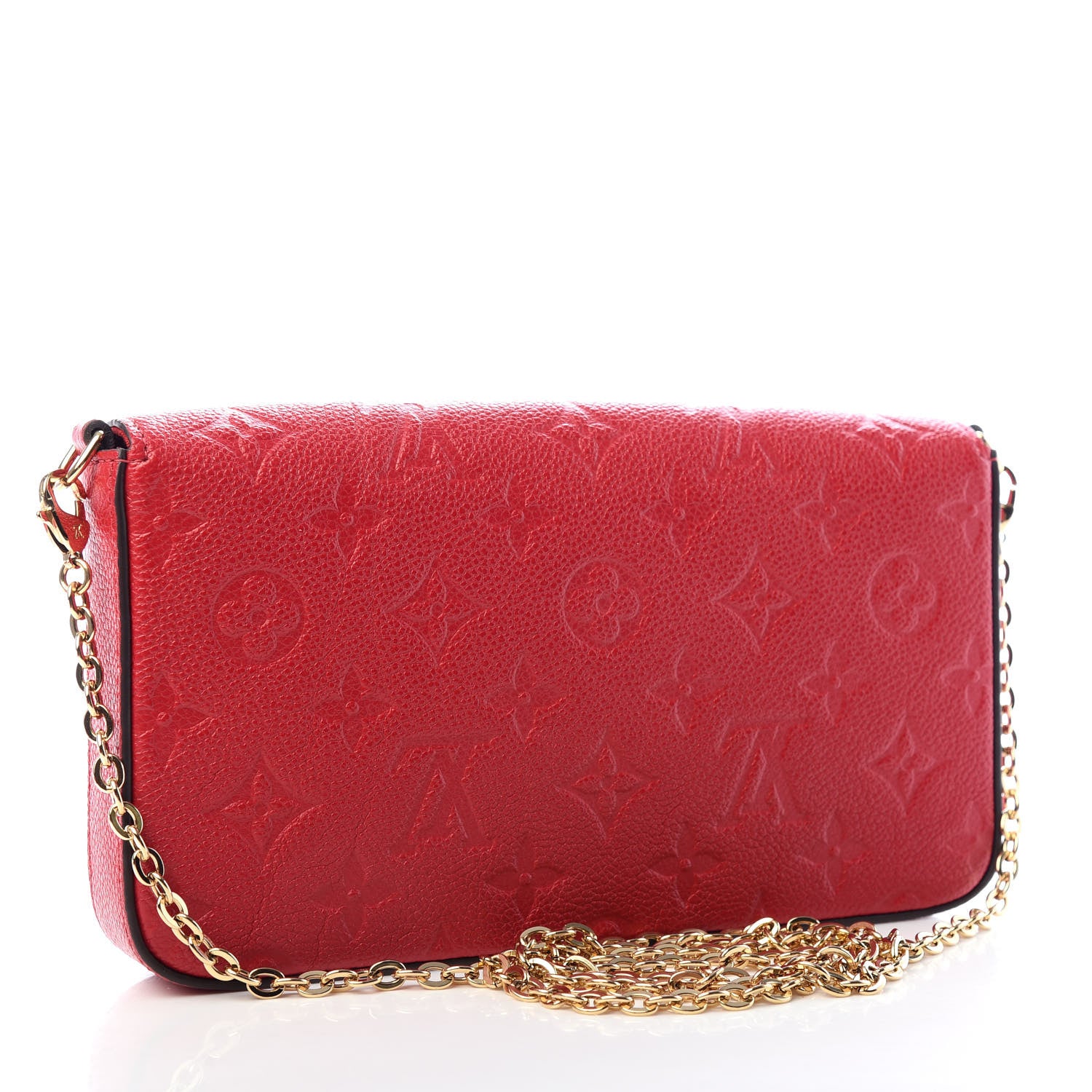 Louis Vuitton Empreinte Pochette Felicie Chain Wallet Scarlet 4 of 10