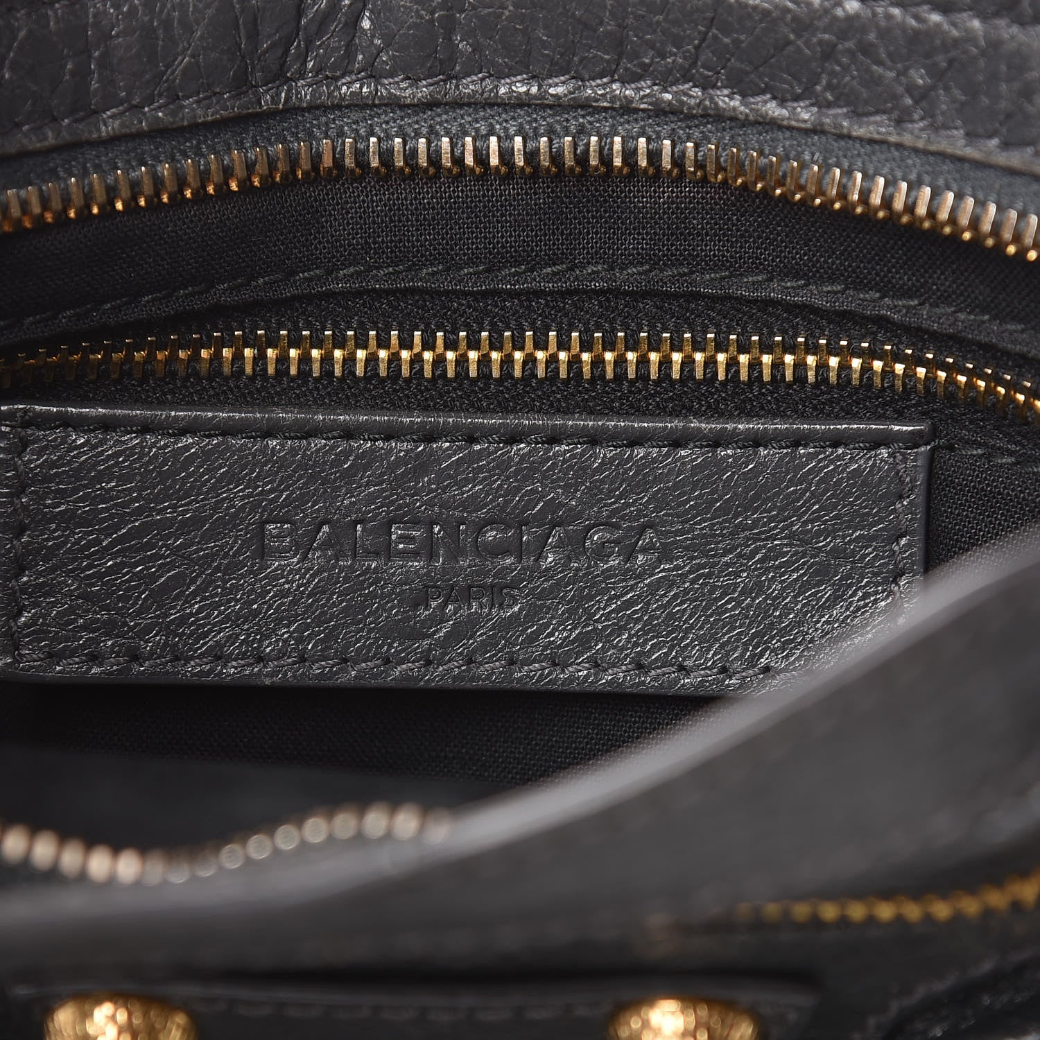 Balenciaga Agneau Giant 12 Gold Hardware Mini City Gris Fossile 6 of 9