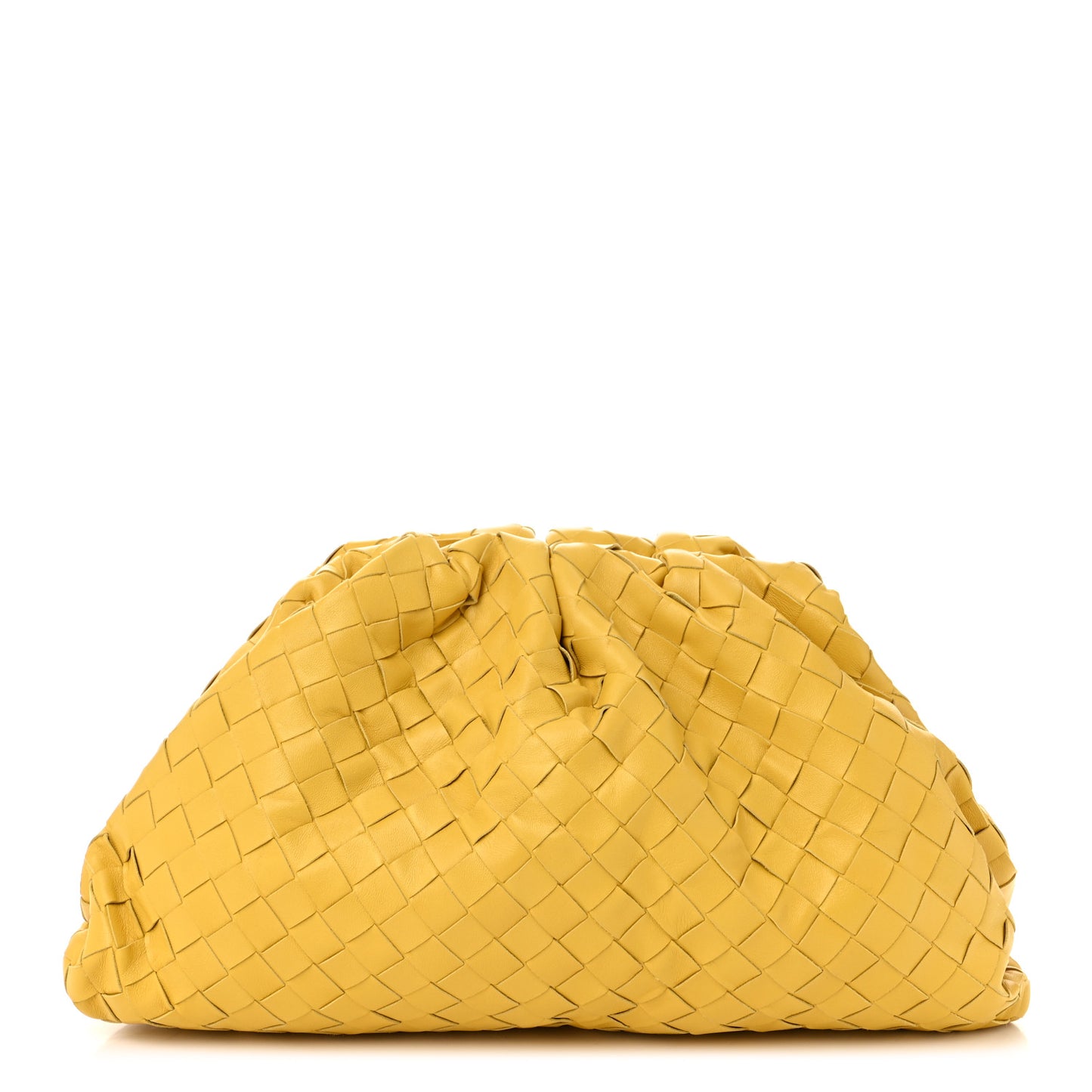 Nappa Maxi Intrecciato The Pouch Oversized Clutch  Corn