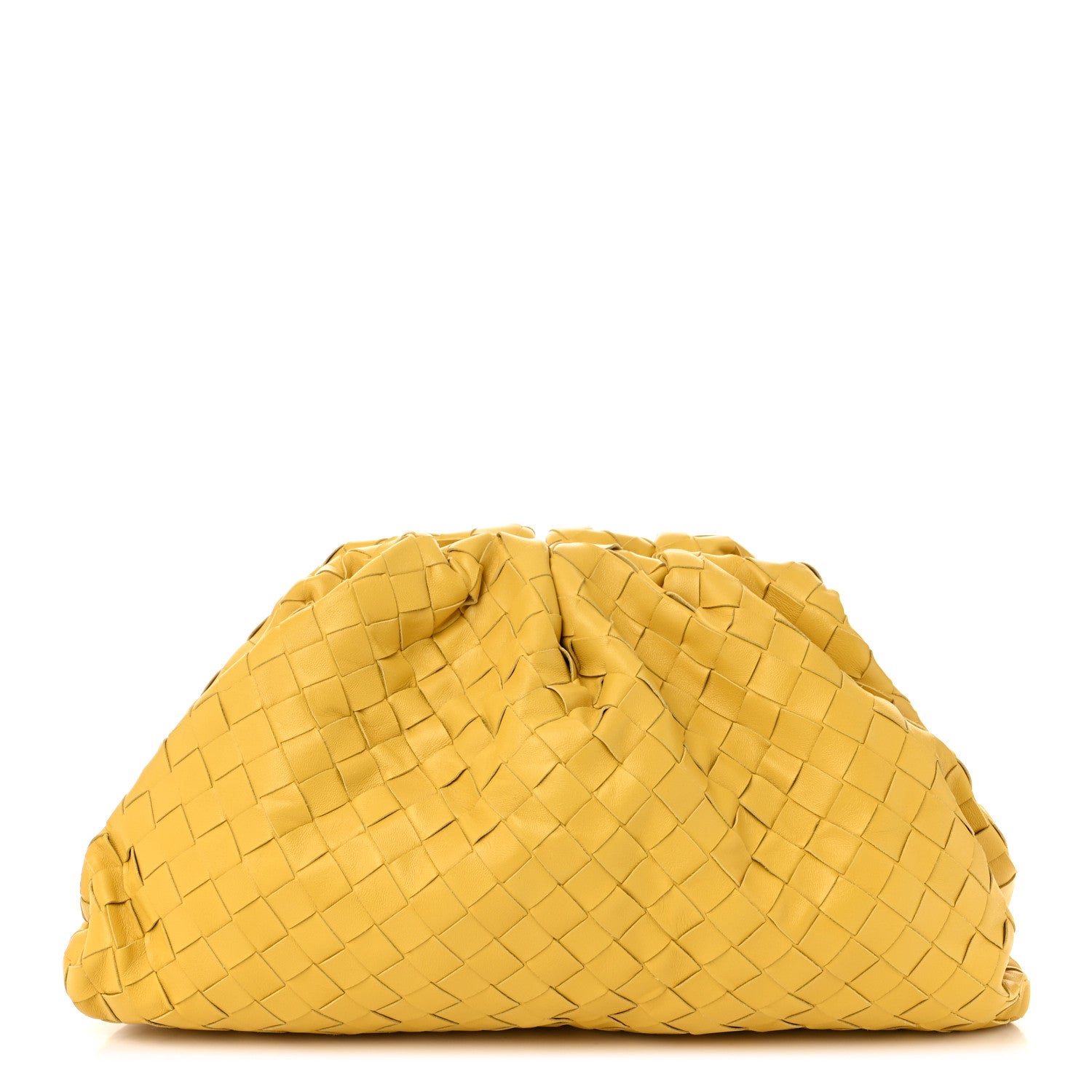 Bottega Veneta Nappa Maxi Intrecciato The Pouch Oversized Clutch  Corn 1 of 9