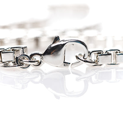 Tiffany Sterling Silver 4mm Venetian Link Necklace 6 of 6