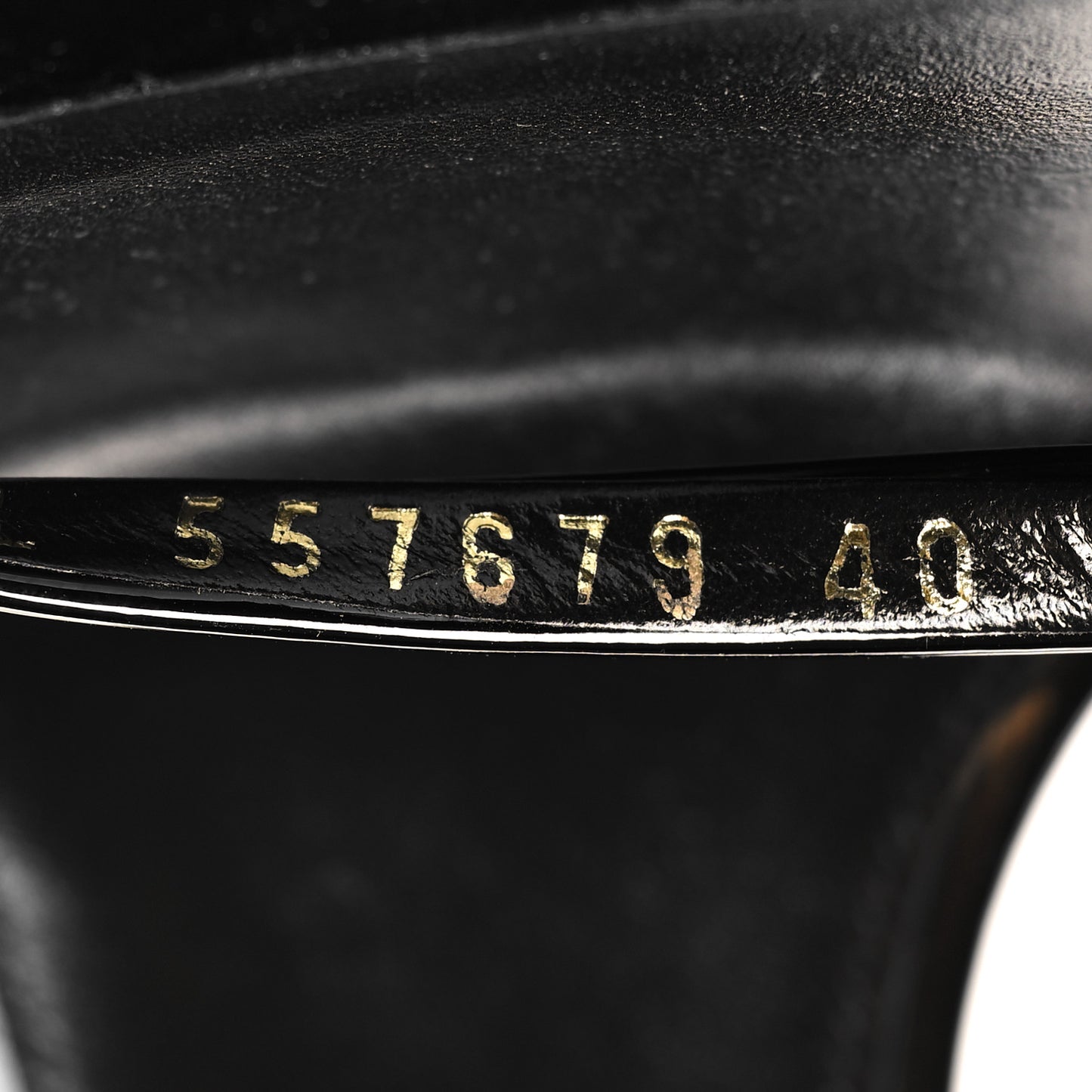 Patent Calfskin Opyum 85 Sandals 40 Black