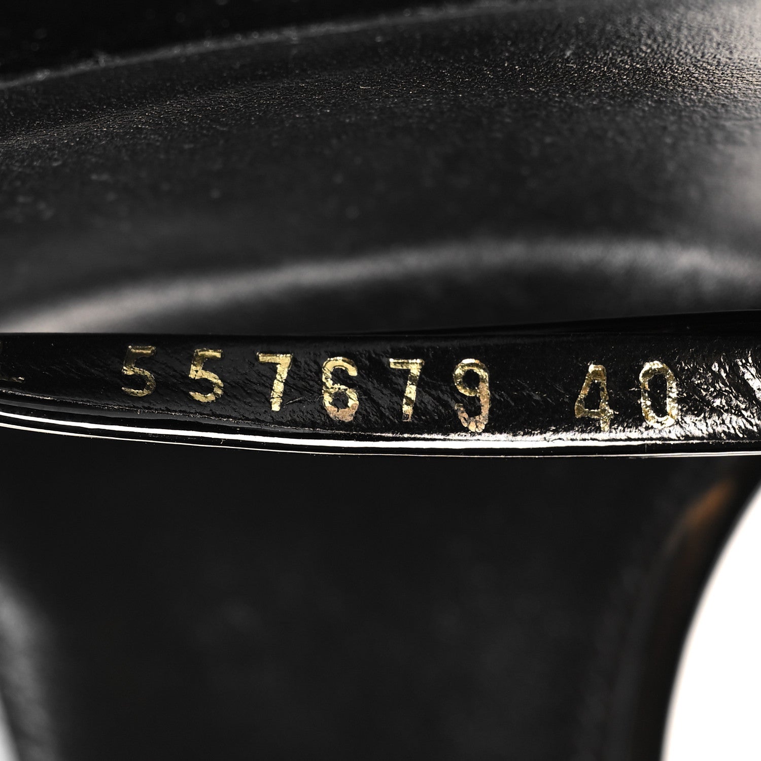 Saint Laurent Patent Calfskin Opyum 85 Sandals 40 Black 7 of 10