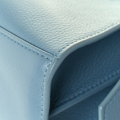 Balenciaga Grained Calfskin Neo Classic Silver Hardware Mini City Blue Grey 8 of 12