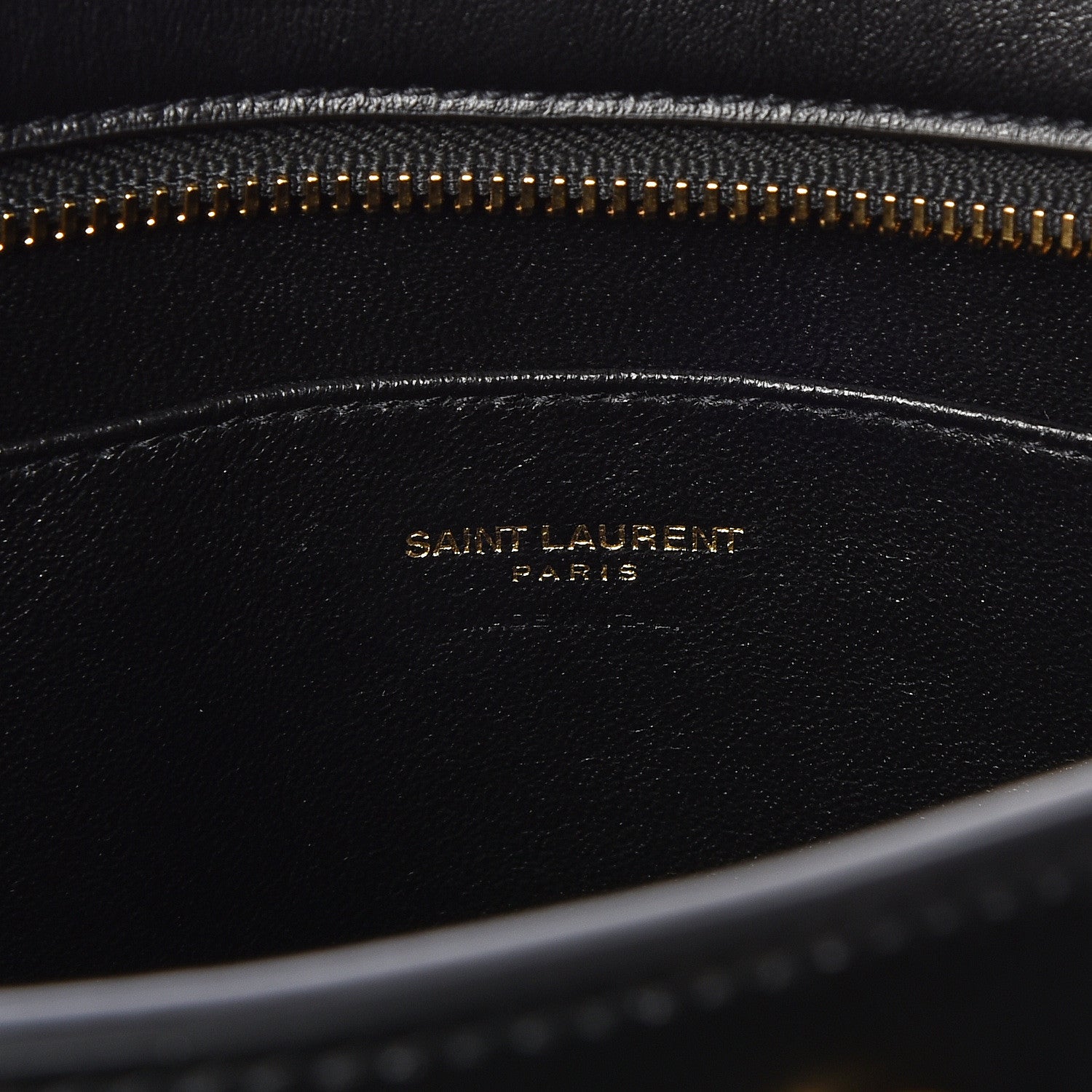 Saint Laurent Calfskin Monogram Baby Cabas Black 9 of 10