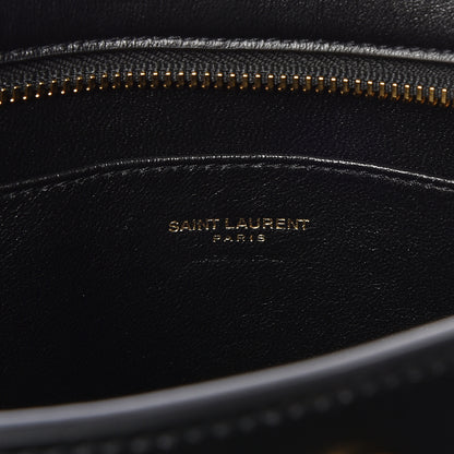 Saint Laurent Calfskin Monogram Baby Cabas Black 9 of 10