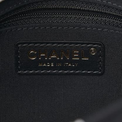 Chanel Canvas Printed Deer Coco Mini Single Flap Gray Black 6 of 10