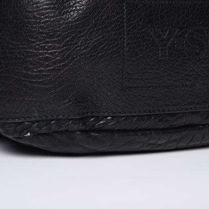 Saint Laurent Grained Calfskin Medium Besace Shoulder Bag Black 9 of 13