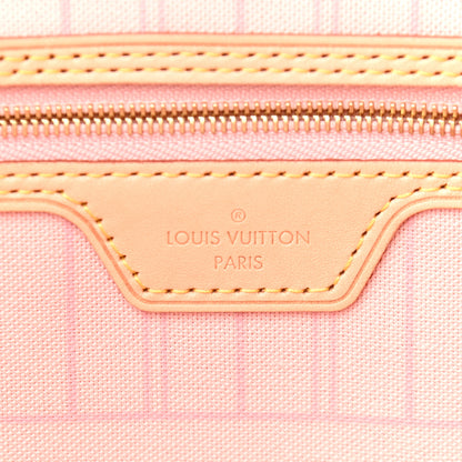 Louis Vuitton Damier Azur Neo Neverfull MM Rose Ballerine 6 of 9