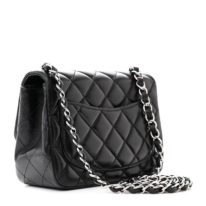 Chanel Lambskin Quilted Mini Square Flap Black 3 of 16