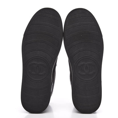 Chanel Suede Tweed High Top Sneakers 37 Dark Grey 5 of 9