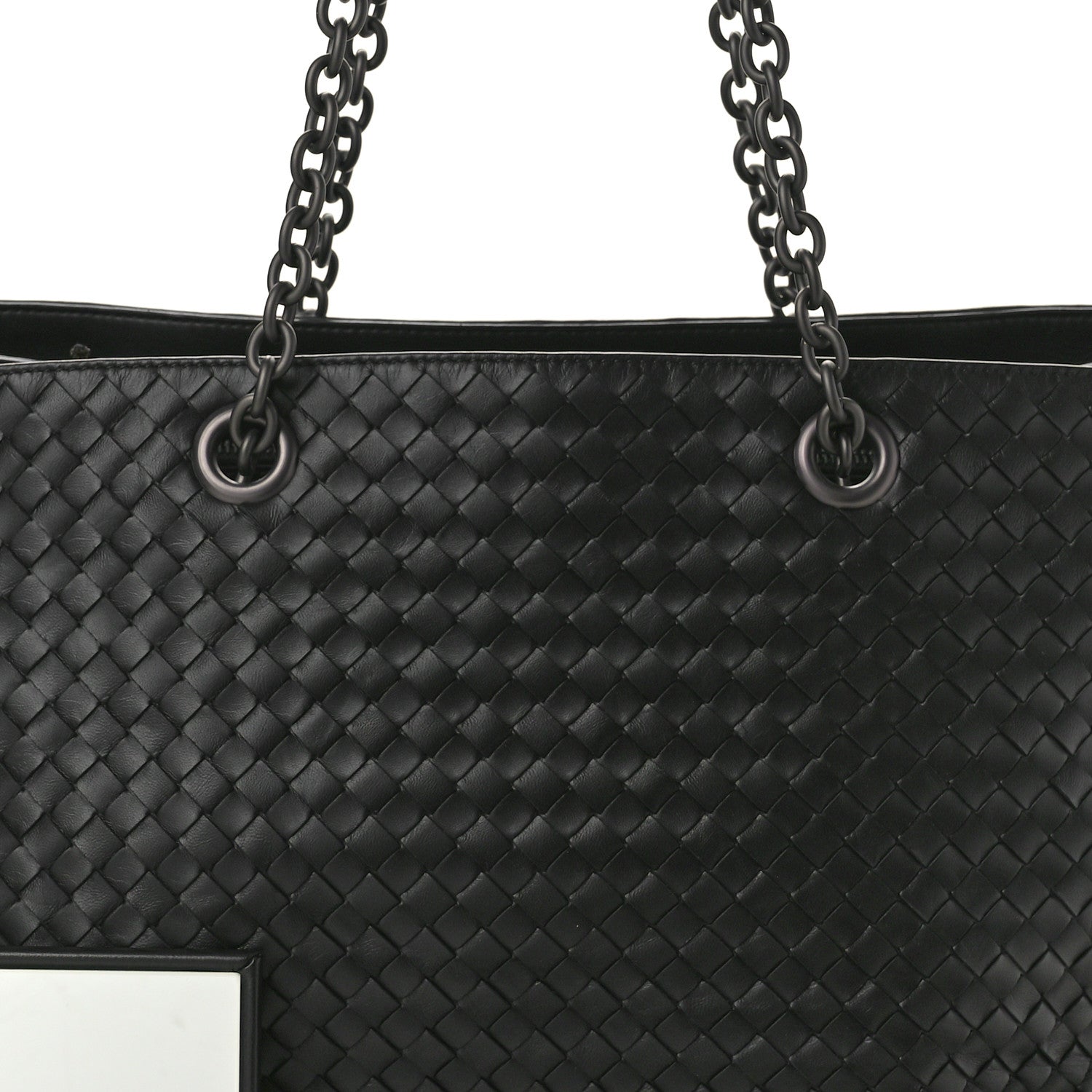 Bottega Veneta Nappa Intrecciato Classic Chain Strap Tote Black 11 of 13