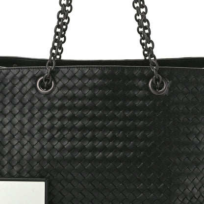 Bottega Veneta Nappa Intrecciato Classic Chain Strap Tote Black 11 of 13