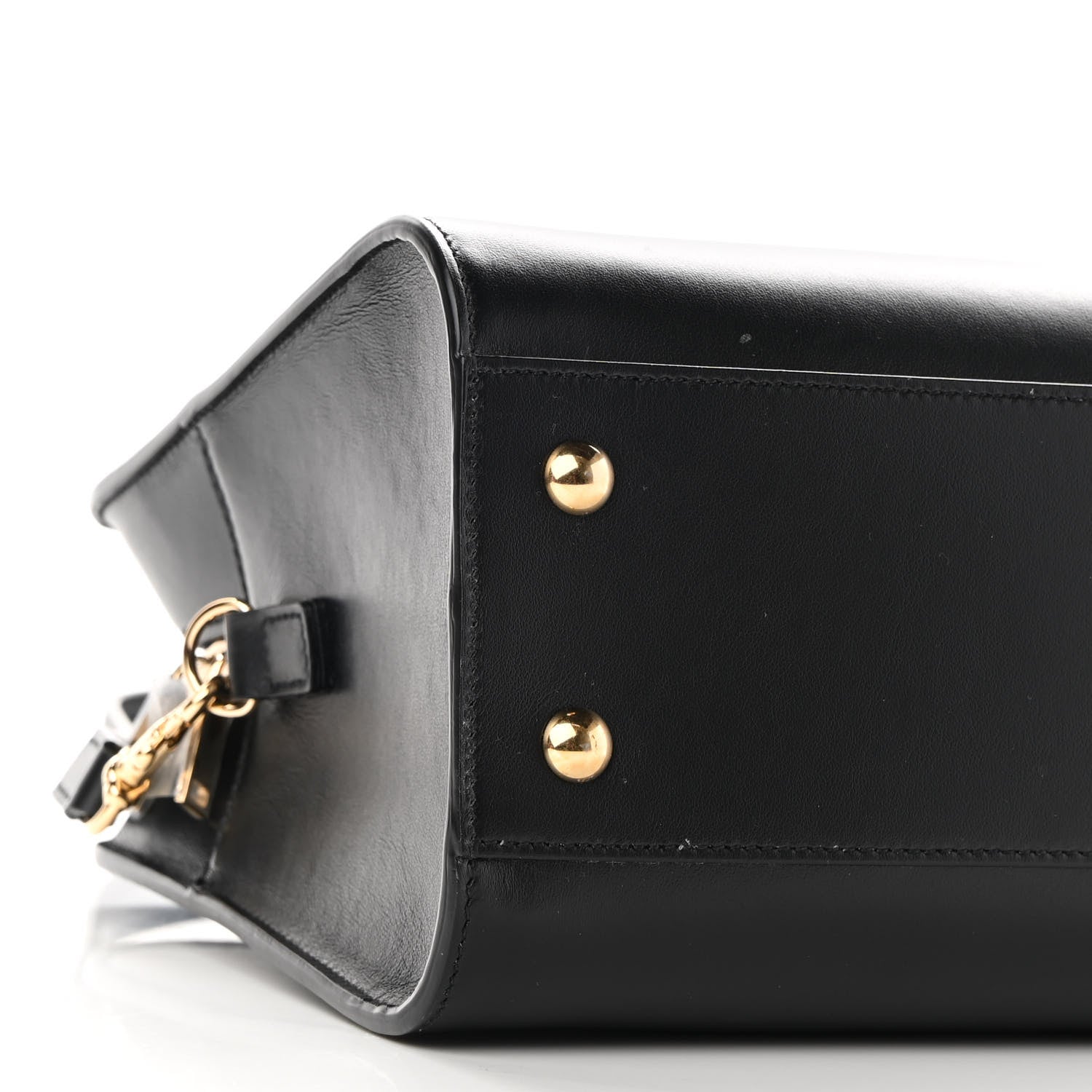 Saint Laurent Calfskin Monogram Baby Cabas Black 8 of 8