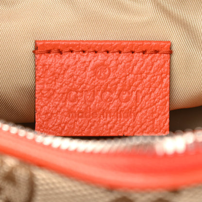Gucci X THE NORTH FACE Monogram Textured Dollar Calfskin Embroidered Belt Bag Beige Ebony Mystic White Deep Orange 7 of 12