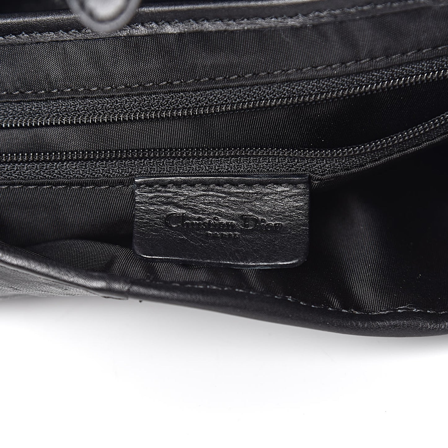 Ostrich Saddle Bag Black