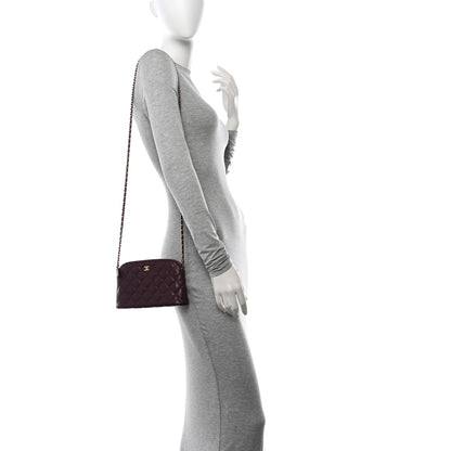 Chanel Caviar Quilted Classic Clutch With Chain Burgundy 2 of 12