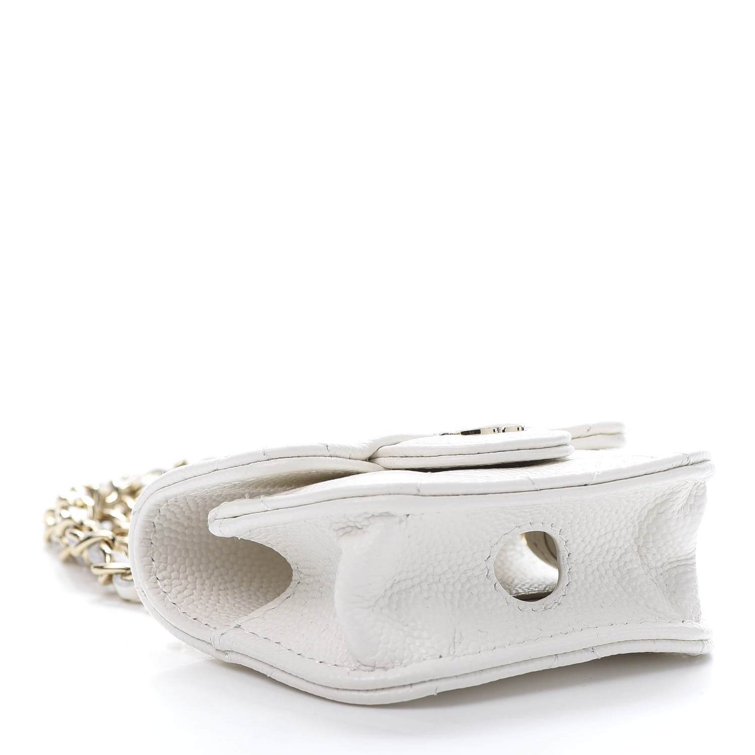 Chanel Caviar Quilted Airpods Pro Case White 4 of 8