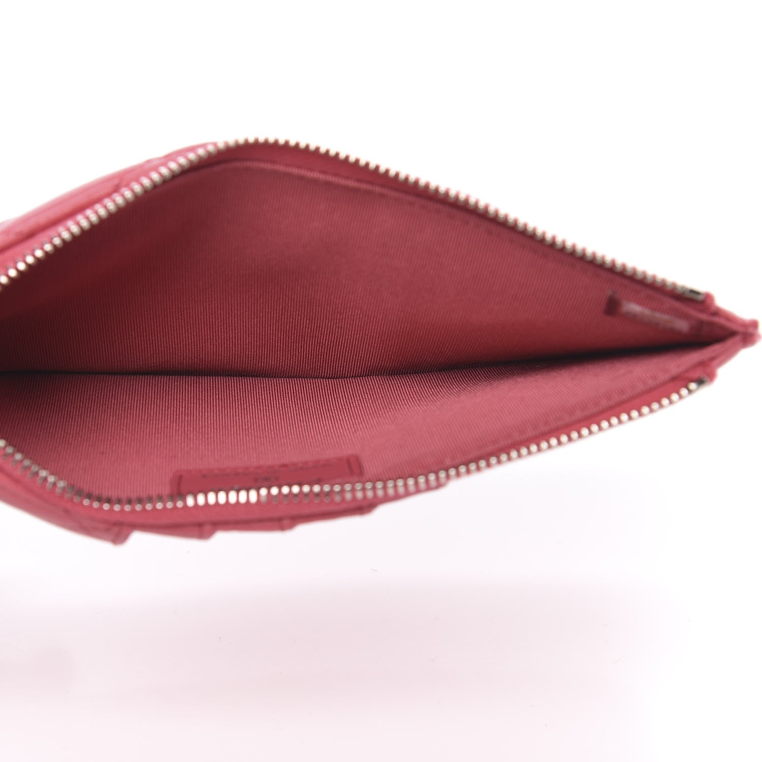Chanel Lambskin Quilted Classic Flat Wallet Pouch Pink 5 of 9