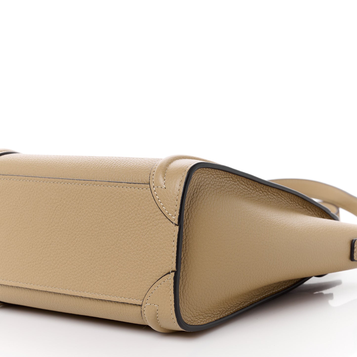 Drummed Calfskin Nano Luggage Dune