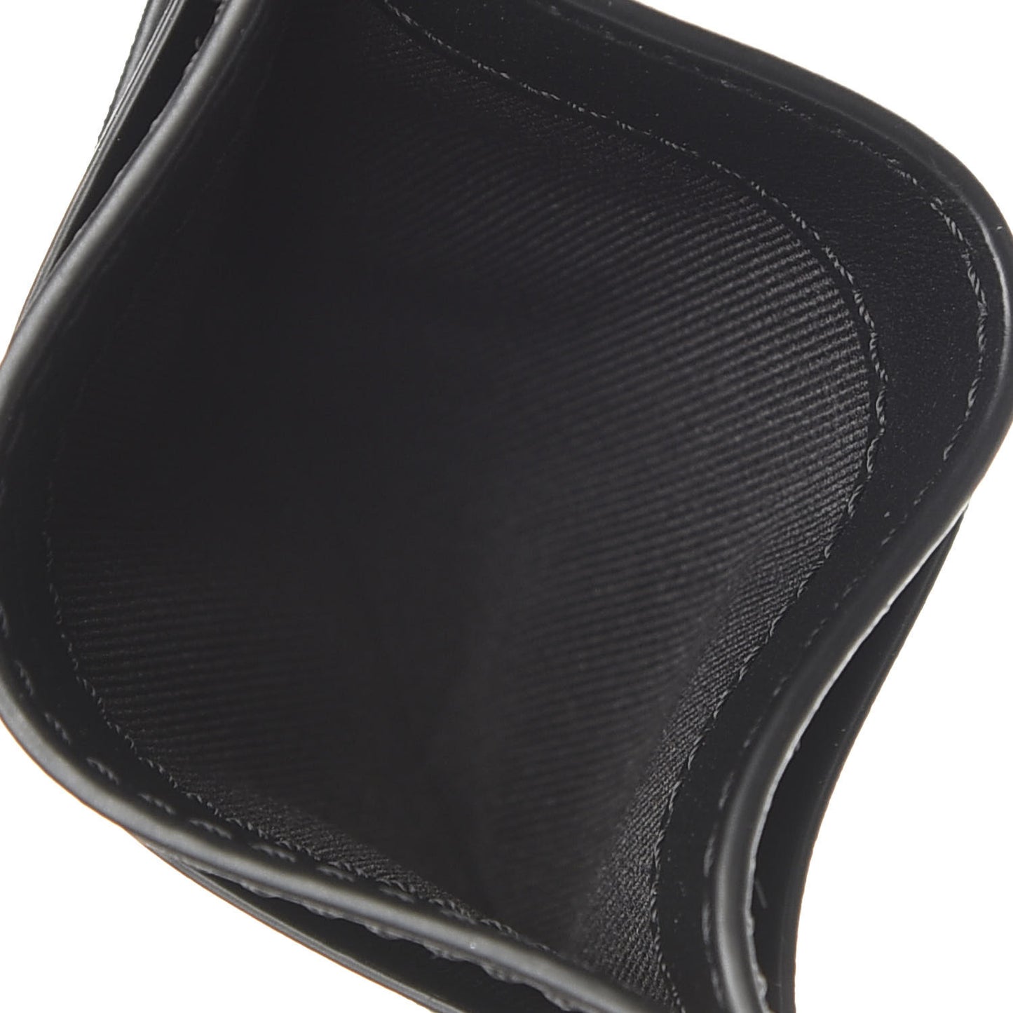 Vintage Check Calfskin Sandon Card Case Black