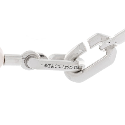Tiffany Sterling Silver Freshwater Cultured Pearl 7-8mm HardWear Bracelet 3 of 4
