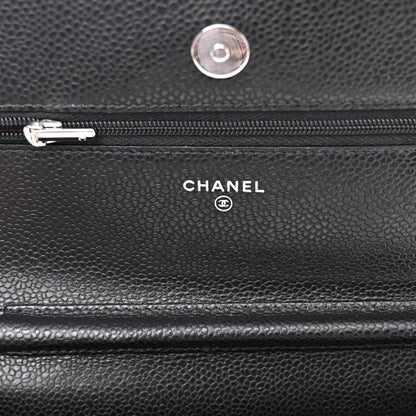 Chanel Caviar Quilted Wallet on Chain WOC Black 6 of 10