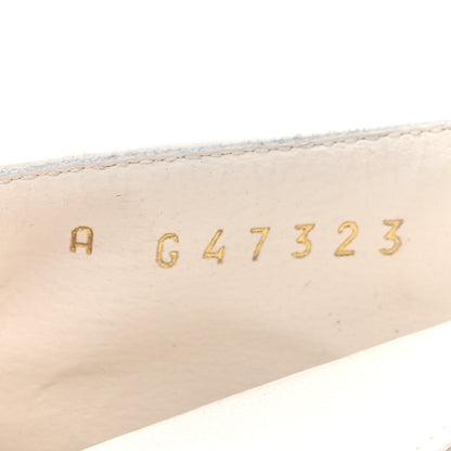 Chanel Lambskin Slingback Pumps 40 White Black 9 of 10