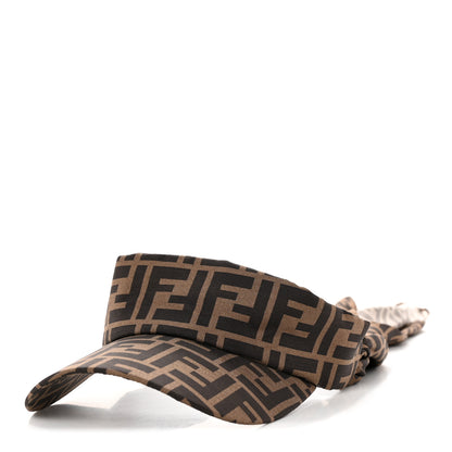 Fendi Silk FF Logo Visor Tobacco 1 of 8