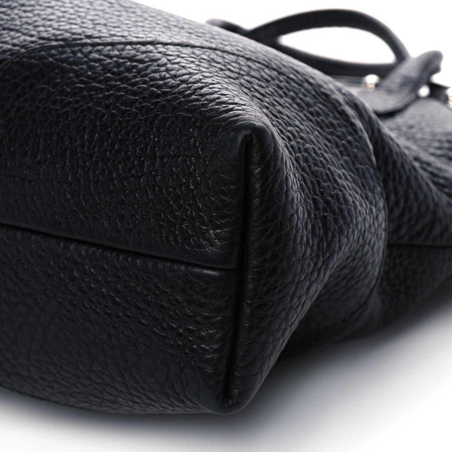 Calfskin Miss Camp Shoulder Bag Black